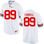 NCAA Ohio State Buckeyes Men's #89 Luke Farrell White Nike Football College Jersey VFT8145IU